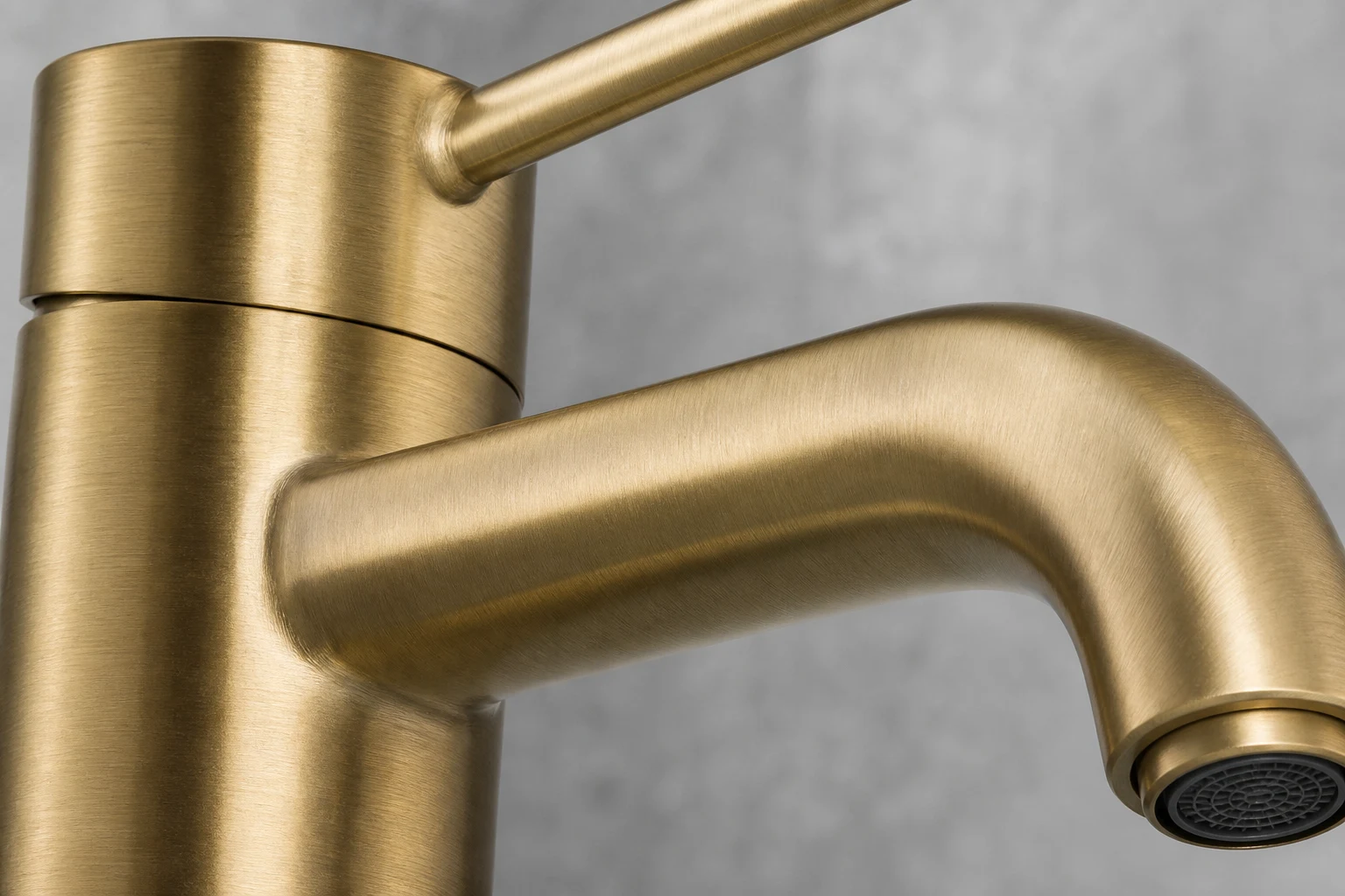 黄铜主体单孔面盆龙头细节图 / Brass Single-hole Basin Mixer detail