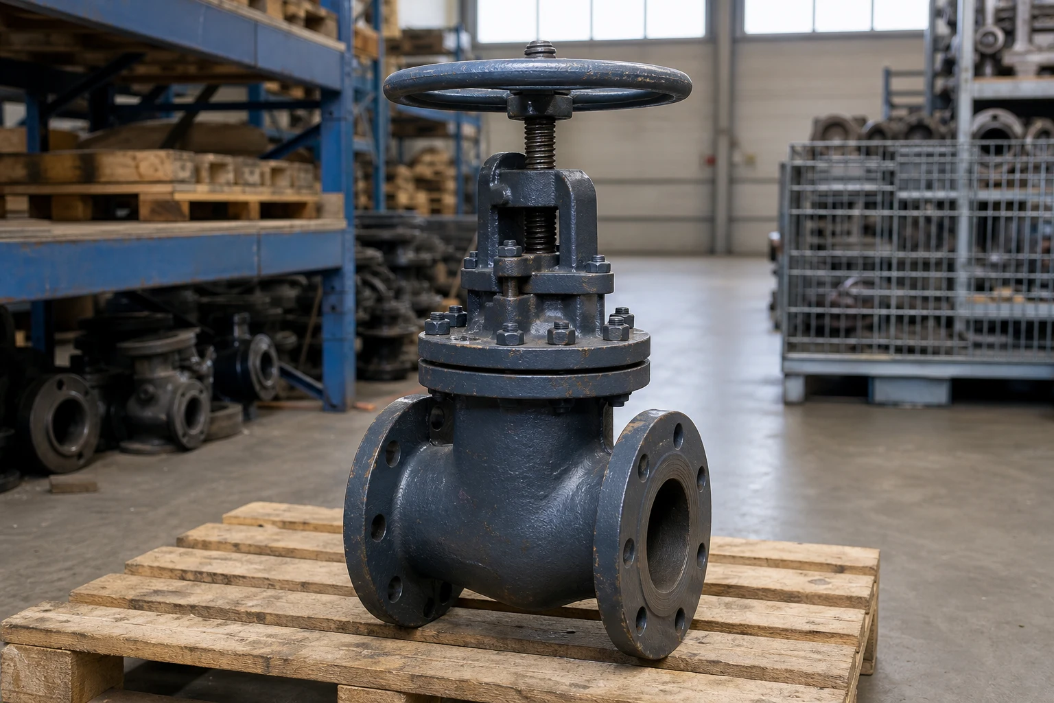 仓储环境中的工程金属阀门 / Engineering Metal Valve by Zhengda.
