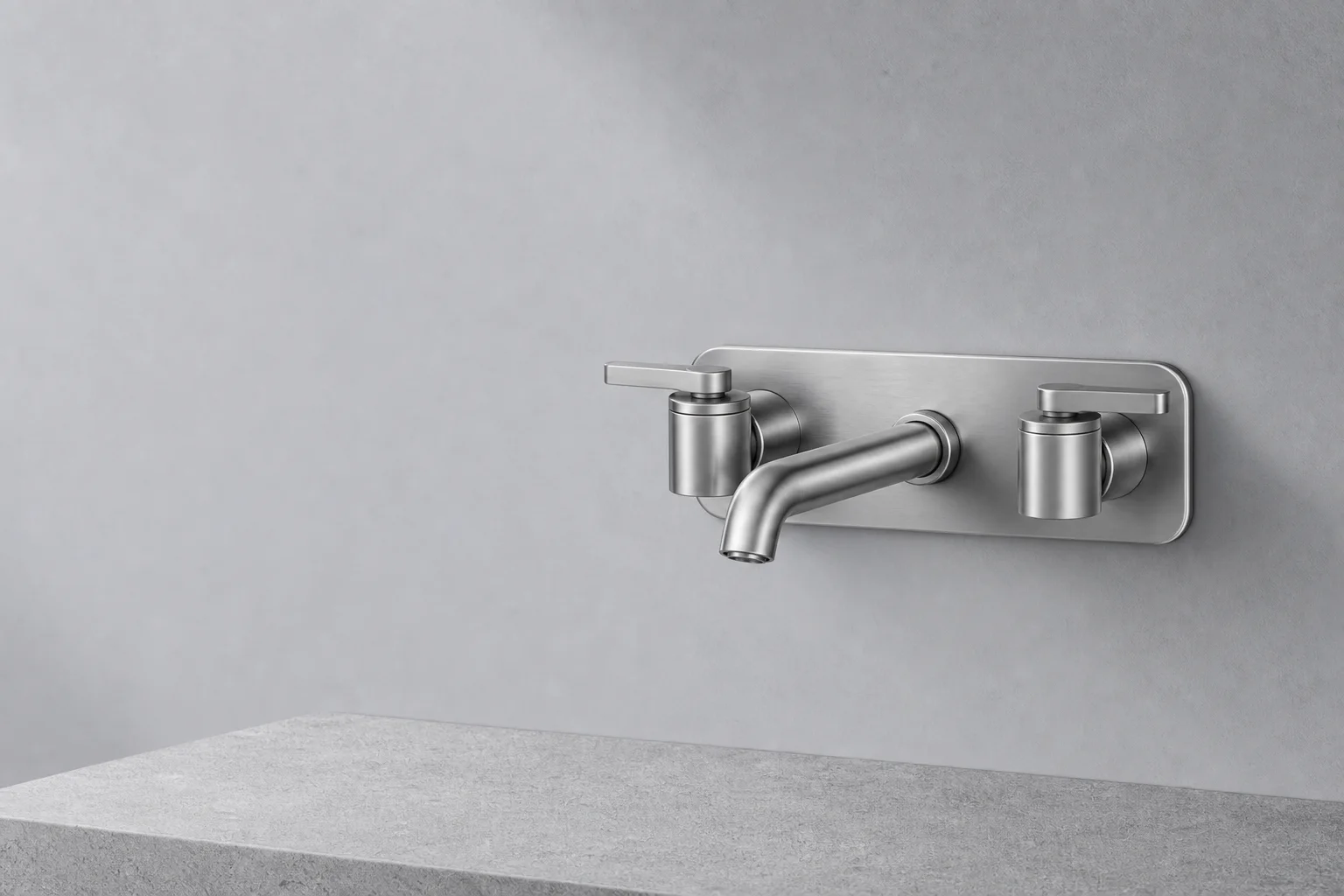 服役壁挂清洁池龙头产品图 / Wall-mounted Service Sink Faucet by Zhengda.